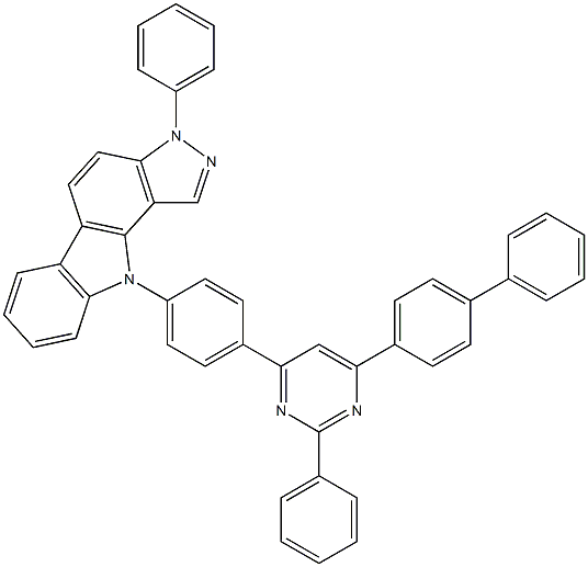 10-[4-(6-Biphenyl-4-yl-2-phenyl-pyrimidin-4-yl)-phenyl]-3-phenyl-3,10-dihydro-2,3,10-triaza-cyclopenta[a]fluorene