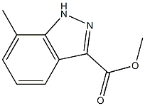 7-甲基-1H-吲唑-3-甲酸甲酯 结构式