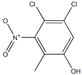 4,5-dichloro-2-methyl-3-nitrophenol 结构式