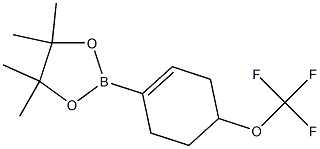4,4,5,5-tetramethyl-2-[4-(trifluoromethoxy)cyclohex-1-en-1-yl]-1,3,2-dioxaborolane 结构式