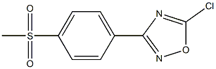 5-Chloro-3-(4-methanesulfonyl-phenyl)-[1,2,4]oxadiazole 结构式