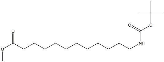 N-Boc-12-amino Dodecanoic Acid Methyl Ester 结构式