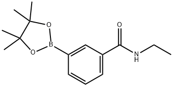 3-(N-Ethylaminocarbonyl)phenylboronic acid pinacol ester 结构式