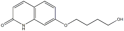 7-(4-Hydroxybutoxy)-2(1H)-quinolinone 结构式