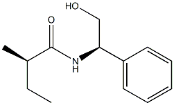 [R-(R*,R*)]-N-(2-Hydroxy-1-phenylethyl)-2-methylbutanamide 结构式