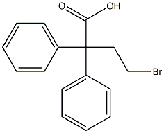 <双苯溴丁酸>2,2-二苯基-4-溴丁酸 2,2-二苯基-4-溴丁酸 结构式