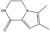 6,7-二甲基-3,4-二氢吡咯并[1,2-A]吡嗪-1(2H)-酮 结构式