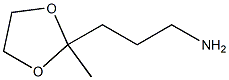 3-(2-Methyl-1,3-dioxolan-2-yl)propan-1-amine 结构式