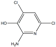 2-氨基-4,6-二氯羟基吡啶 结构式