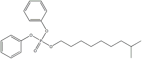 磷酸二苯异癸酯 结构式