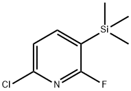 6-chloro-2-fluoro-3-(trimethylsilyl)pyridine 结构式