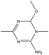 2-氨基(N-甲基)-4-甲基-6-甲氧基-1,3,5-三嗪 结构式