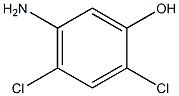 2,4-二氯-5氨基苯酚 结构式