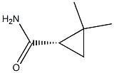 (S)-(+)-2,2-二甲基环丙烷甲酰胺 结构式