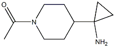 1-(4-(1-aminocyclopropyl)piperidin-1-yl)ethan-1-one 结构式