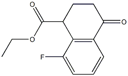 ethyl 8-fluoro-4-oxo-1,2,3,4-tetrahydronaphthalene-1-carboxylate 结构式