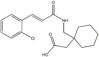 (1-{[3-(2-Chloro-phenyl)-acryloylamino]-methyl}-cyclohexyl)-acetic acid 结构式