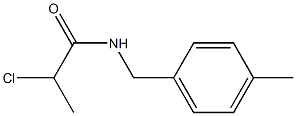 2-CHLORO-N-(4-METHYLBENZYL)PROPANAMIDE 结构式