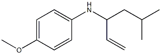 (4-METHOXY-PHENYL)-(3-METHYL-1-VINYL-BUTYL)-AMINE 结构式