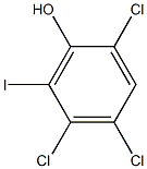 6-IODO-2,4,5-TRICHLOROPHENOL 结构式