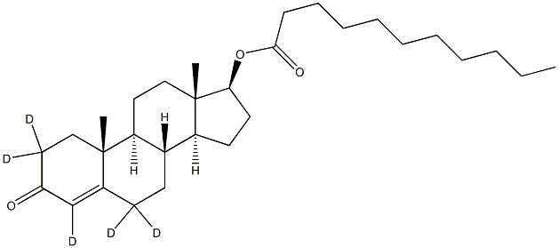 TESTOSTERONE-2,2,4,6,6-D5 UNDECANOATE 结构式