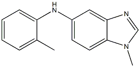 (1-METHYL-1H-BENZOIMIDAZOL-5-YL)-O-TOLYL-AMINE 结构式