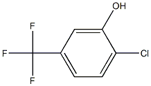 3-羟基-4-氯三氟甲苯 结构式