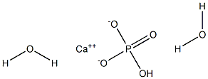 Calcium hydrogen orthophosphate dihydrate 结构式