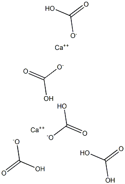 Di(calcium bicarbonate) carbonate 结构式