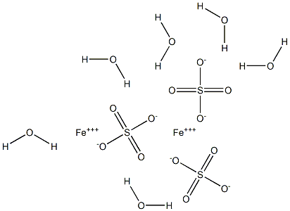 Iron(III) sulfate hexahydrate 结构式