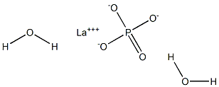 Lanthanum(III) orthophosphate dihydrate 结构式
