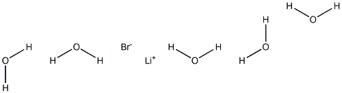 Lithium bromide pentahydrate 结构式
