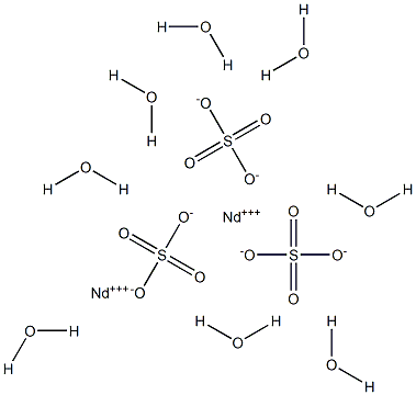 Neodymium(III) sulfate octahydrate 结构式