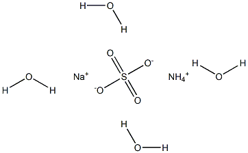 Sodium ammonium sulfate tetrahydrate 结构式