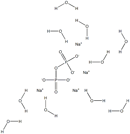 Sodium pyrophosphate decahydrate 结构式