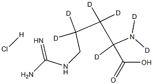 DL-Arginine-D7HCl 结构式