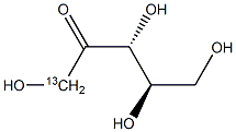 D-Ribulose-1-13C 结构式