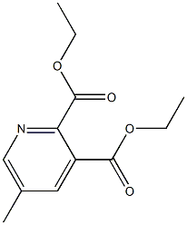 5-甲基-2,3-吡啶二羧酸二乙酯 结构式