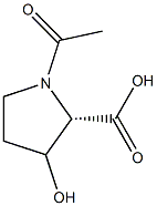 N-乙酰羟基脯氨酸 结构式