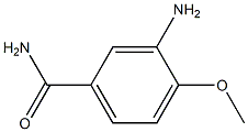 3-氨基-4-甲氧基苯甲酰胺 结构式