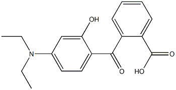 邻(4-二乙氨基-2-羟基本甲酰)苯甲酸 结构式