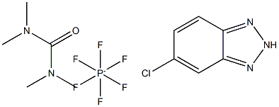 四甲基脲-6-氯-苯并三氮唑六氟磷酸盐 结构式
