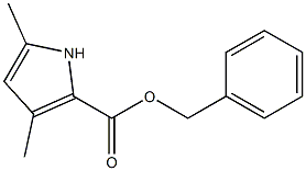 3,5-二甲基-2-吡咯甲酸苄酯 结构式