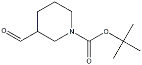 N-BOC-哌啶-3-甲醛 结构式