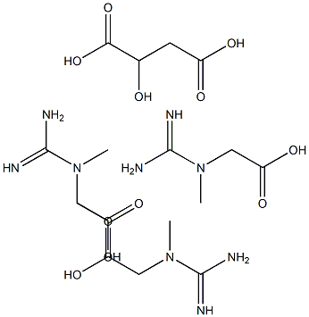 三肌酸苹果酸盐 结构式