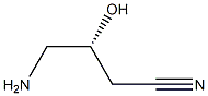 (R)-4-氨基-3-羟基丁腈 结构式