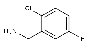 2-氯-5-氟苄胺 结构式