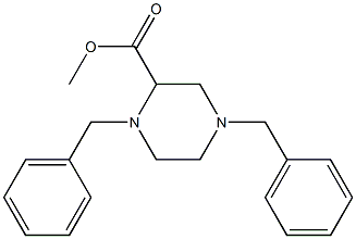 1,4-二苄基-哌嗪-2-甲酸甲酯 结构式