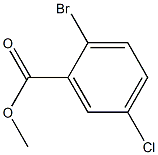 2-溴-5-氯苯甲酸甲脂 结构式