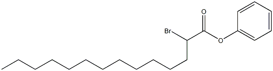 2-溴十四酸苯酯 结构式